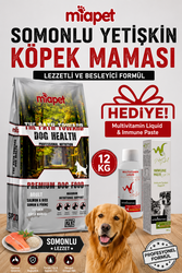 Miapet Somonlu Yetişkin Köpek Maması Multivitamin Liquid 100 ml Hediye 12 KG - Thumbnail