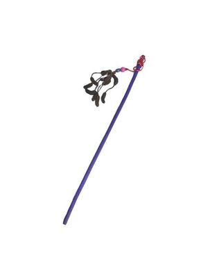 Miapet - Miapet Tahta Saplı Kedi Oltası 90Cm Mor