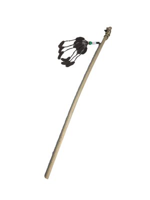 Miapet - Miapet Tahta Saplı Kedi Oltası 90Cm Natural