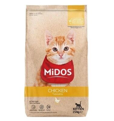 Midos - Midos Tavuklu Yavru Kedi Maması 15 Kg