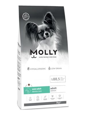 Molly - Molly Hypoallergenic Derma Care Küçük Irk Somonlu Yetişkin Köpek Maması 2 kg