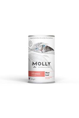 Molly - Molly Konserve Yavru Kedi Pate Somonlu 395 Gr