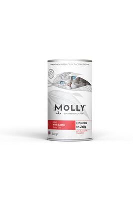 Molly - Molly Konserve Yetişkin Kedi Jöleli Kuzulu 400 Gr