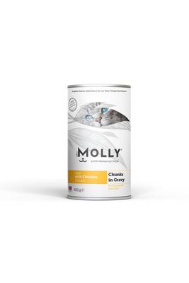 Molly - Molly Konserve Yetişkin Kedi Soslu Tavuklu 400 Gr