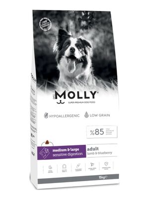 Molly - Molly Kuzu Etli ve Yaban Mersinli 15 KG Yetişkin Kuru Köpek Maması