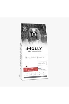 Molly - Molly Kuzu Etli Yaban Mersinli Yetişkin Küçük Irk 2 Kg Köpek maması