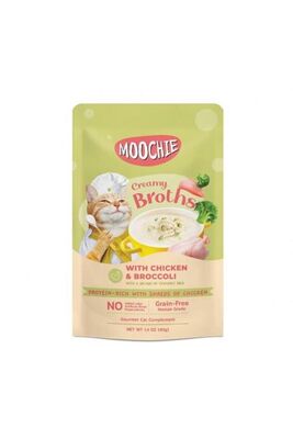 MOOCHIE - Moochie Çorba Kedi Ödülü Tavuk-brokoli 40 gr