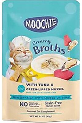 MOOCHIE - Moochie Çorba Kedi Ödülü Ton-yeşil Dudaklı Midyeli 40 gr