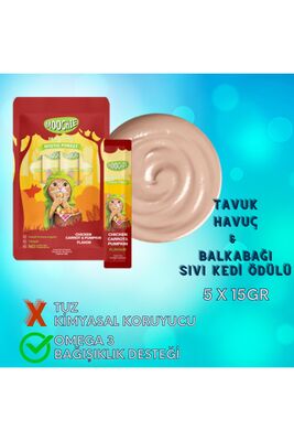 MOOCHIE - Moochie Sıvı Kedi Ödülü Tavuk-havuç-balkabağı 5x15 gr