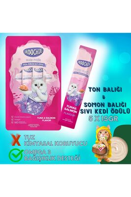 MOOCHIE - Moochie Sıvı Kedi Ödülü Ton-somon 5x15 gr