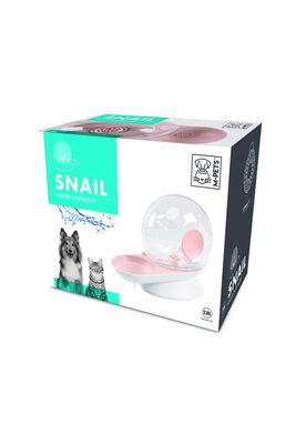 M Pets - Mpets Snail Hazneli Su Kabı Pink 2800 ml