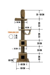 Münih Tırmalamalı Kedi Evi - Thumbnail