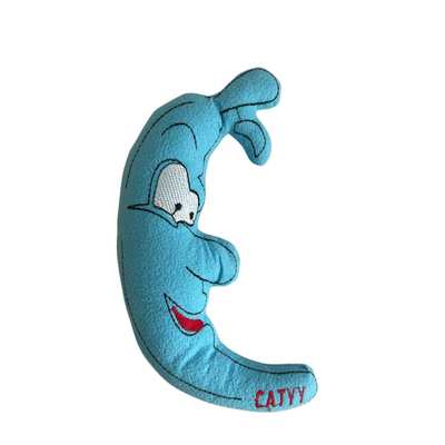 Miapet - Muz Şeklinde Zilli Kedi Oyuncağı 13 Cm Mavi