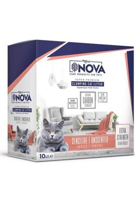 My Cat - MyCat Nova Extra Güçlü ( Hassas Kokusuz) Premium Kedi Kumu 10lt
