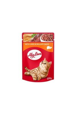 mylove - My Love Sos Içinde Ciğerli Pouch Kedi Maması 100 Gr