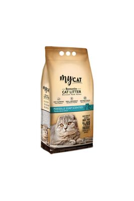 Mycat - Mycat Marsilya Sabun Kokulu Topaklaşan Ince Taneli Kedi Kumu 5 Lt