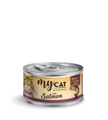 My Cat - Mycat somon etli pate sterilised kedi konservesi 80gr