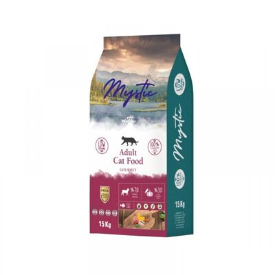 Mystic - Mystic Düşük Tahıllı Adult Gurme Balıklı Kuzulu Yetişkin Kedi Maması 15 Kg