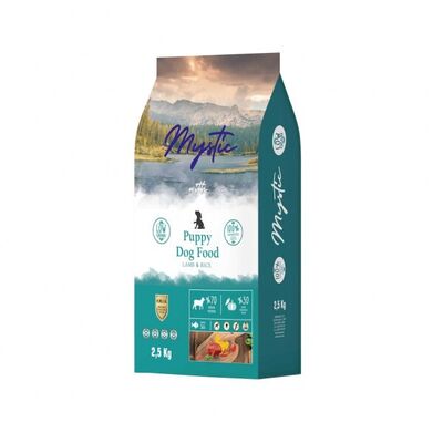 Mystic - Mystic Düşük Tahıllı Adult Kuzulu Yavru Köpek Maması 2,5 Kg