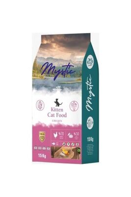 Mystic - Mystic Düşük Tahıllı Kitten Tavuklu Yavru Kedi Maması 15 Kg