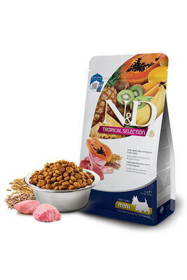 N & D - N & D Tropical Selection Kuzu Etli ve Tropikal Meyveli Mini Irk Yetişkin Köpek Maması 5 Kg