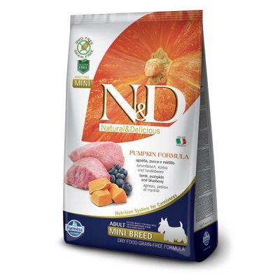 N&D - N&D Bal Kabaklı Kuzu Etli Tahılsız Küçük Irk Yetişkin Köpek Maması 7kg
