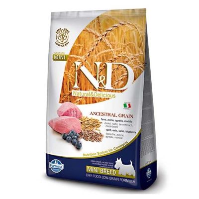 N&D - N&D Düşük Tahıllı Kuzulu Yaban Mersinli Küçük Irk Yavru Köpek Maması 7Kg