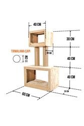 Nantes Tırmalamalı Kedi Evi - Thumbnail