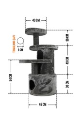 Napoli Tırmalamalı Kedi Evi - Thumbnail