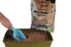 Natural Bastet Topaklanan Çam Pelet Kedi Kumu 10 Lt - Thumbnail
