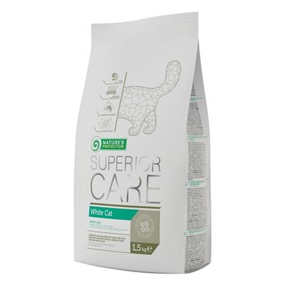 Nature's Protection - Nature's Protection SC White Cat Kümes Hayvanlı Yetişkin Kedi Maması 1,5 Kg