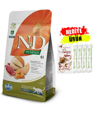 N&D - N&D Balkabaklı Ördekli Kavunlu Yetişkin Kedi Maması 1.5 Kg