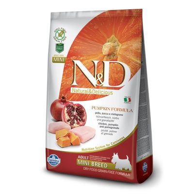 N&D - N&D Balkabaklı Tavuklu Tahılsız Küçük Irk Köpek Maması 7 Kg