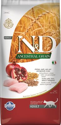 N&D - N&D Tavuklu Narlı Düşük Tahıllı Yetişkin Kedi Maması 5 Kg