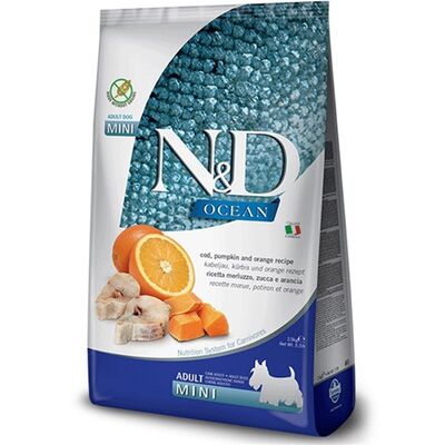 N&D - N&D Ocean Balkabaklı Balıklı Tahılsız Küçük Irk Köpek Maması 7 Kg