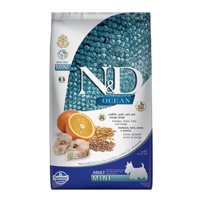 N&D - N&D Ocean Düşük Tahıllı Balıklı Küçük Irk Yetişkin Köpek Maması 2.5 Kg