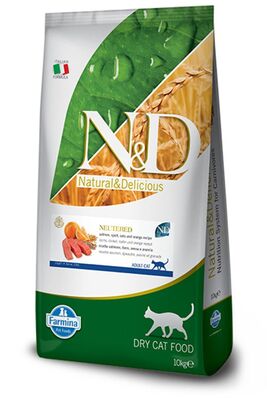 N&D - N&D Ocean Somonlu Ve Portakallı Düşük Tahıllı Kısırlaştırılmış Kedi Maması 10Kg