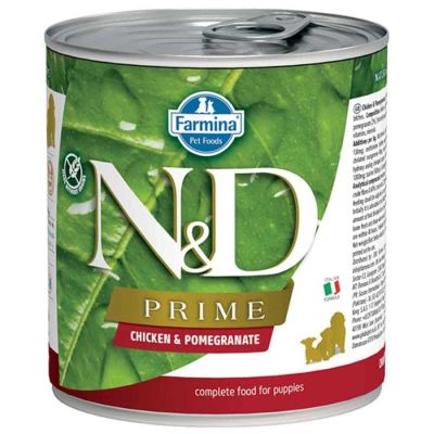 N&D - N&D Prime Tahılsız Tavuklu ve Narlı Yavru Köpek Konservesi 285 gr