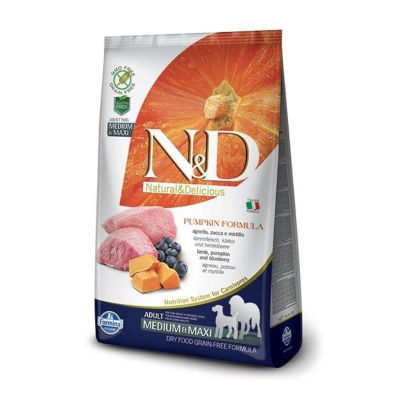 N&D - N&D Tahılsız Balkabaklı Kuzu Etli Yetişkin Köpek Maması 2,5 Kg