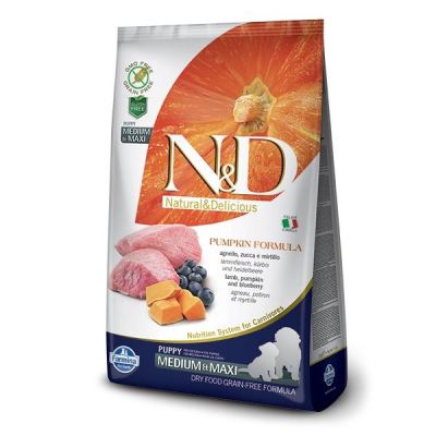 N&D - N&D Bal Kabaklı Tahılsız Kuzu Etli Yavru Köpek Maması 2,5 Kg