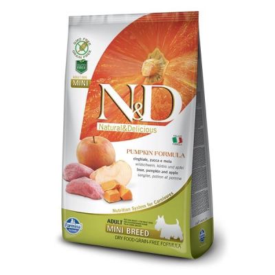 N&D - N&D Bal Kabaklı Tahılsız Yaban Domuzlu Küçük Irk Köpek Maması 2,5 Kg