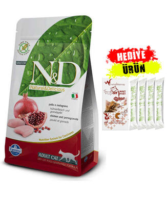 N&D - N&D Tavuklu Narlı Tahılsız Yetişkin Kedi Maması 1,5 Kg
