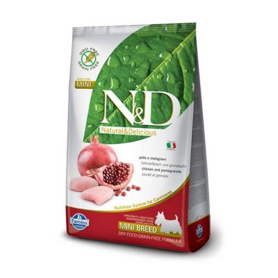 N&D - N&D Tahılsız Tavuklu Narlı Küçük Irk Yetişkin Köpek Maması 2,5 Kg