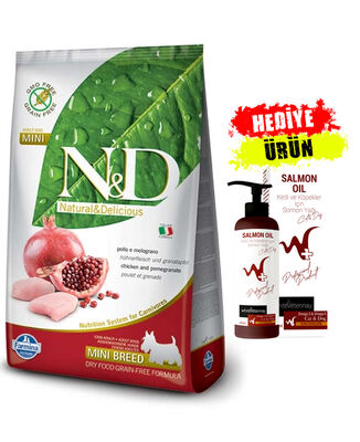 N&D - N&D Tahılsız Tavuklu Narlı Küçük Irk Yetişkin Köpek Maması 7 Kg