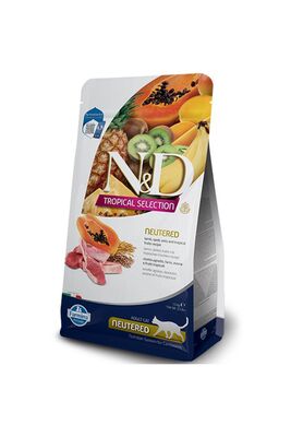 N & D - ND Tropical Selection Kuzu Etli Tropikal Meyveli Kısırlaştırılmış Kedi Maması 1.5kg