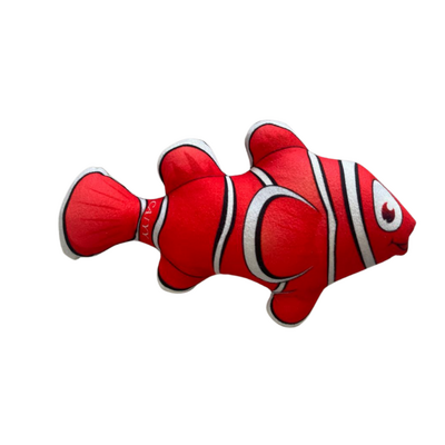 Miapet - Nemo Balık Şeklinde Zilli Kedi Oyuncağı 23 Cm Kırmızı