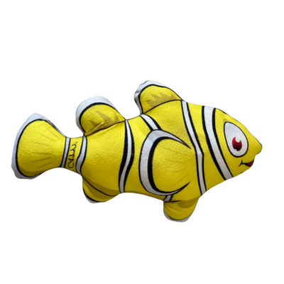 Miapet - Nemo Balık Şeklinde Zilli Kedi Oyuncağı 23 Cm Sarı