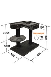 Padua Tırmalamalı Kedi Evi - Thumbnail