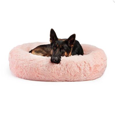 PAKEWAY - PAKEWAY Donut Ponçik Kedi Köpek Yatağı Toz Pembe 100 Cm