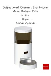 PAKEWAY Zaman Ayarlı Otomatik Evcil Hayvan Mama Besleyici Kabı 6 Litre - - Thumbnail